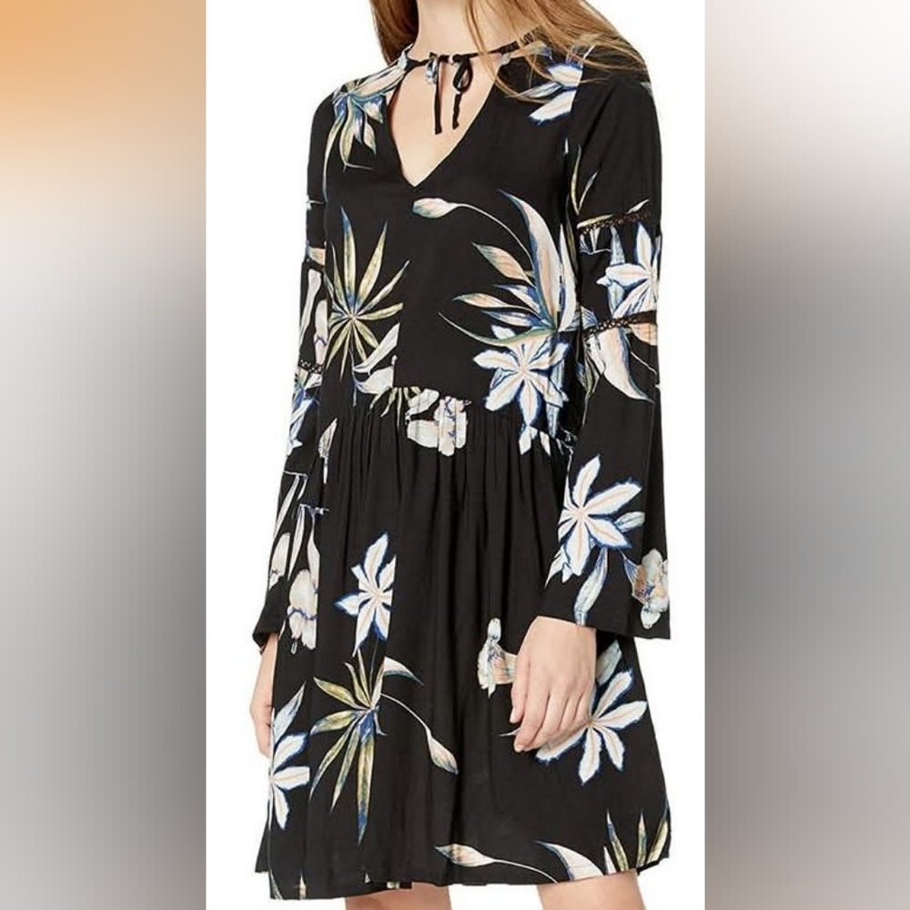 Roxy Floral Black Dress